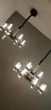 Aluminum and ironwork living room, study and bedroom, modern Nordic IKEA simple pendant lamps 6 heads undefined
